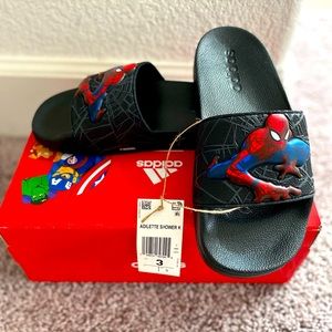 spider man slides adidas